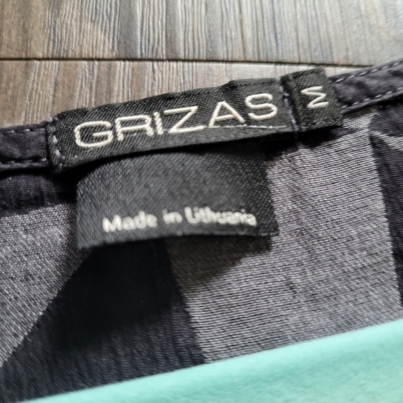 Grizas Geometric Tunic Dress Patterned Dress Size M Lagenlook With Pockets - Picture 4 of 5